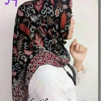 Jilbab segiempat batik hijab semi sutra kode 94 Limited