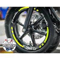 Jual Stiker Velg Decal Freego Free Go Kuning Fluo Stabilo Putih
