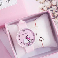 Jam Tangan Wanita Hello Kitty Silicone Import