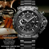 ALEXANDRE CHRISTIE AC9205 AC 9205 Jam Tangan Analog Pria FULL BLACK