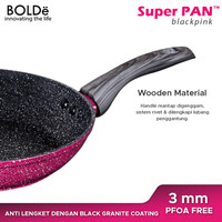 Jual Super Pan Set Black Pink Granite Series - 5pcs