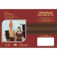 Undangan Pernikahan Adat Batak