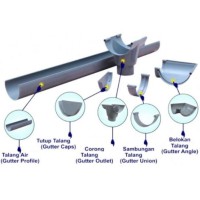 Jual Talang Air PVC Langgeng HR 8 8 Inch 4 meter 4m Jual Talang Air PVC Langgeng HR 8 8 Inch 4 meter 4m