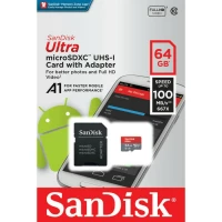 SANDISK ULTRA MICROSD 64GB 100MB/S NEW