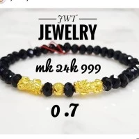 Gelang 24k Hk 99.9% - pixiu dragon Double