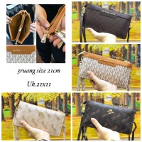 dompet clutch 3 ruang selempang