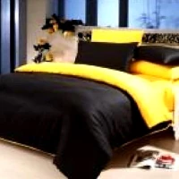 Ellenov Bedcover Polos Black Yellow