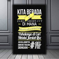 Jual Hiasan Dinding Kata Poster Pajangan Tembok  Dekorasi  