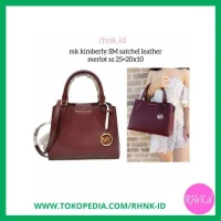 tas michael kors kimberly small satchel merlot