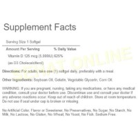 Jual Puritan Pride Vitamin D3 5000 IU - 200 Softgels