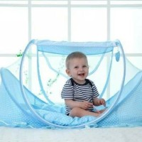 KASUR BAYI 3 in 1 DENGAN KELAMBU ,KASUR ,DAN BANTAL