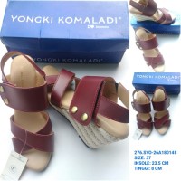 SEPATU SANDAL WEDGES WANITA BRANDED YONGKI KOMALADI / WEDGES YONGKI