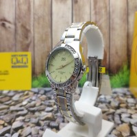 Q&Q QnQ QQ Analog Jam Tangan Wanita Kombinasi Q865J400Y Original