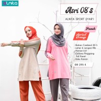 Harga Jual Baju Setelan Olahraga Wanita Alnita Asri 08S Sport Syari Katun Combed Di Depok - Cluboutfithjnm