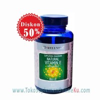 WELLNESS NATURAL VITAMIN E-400 IU (WATER SOLUBLE) (60) | Kesehatan, Kecantikan Kulit