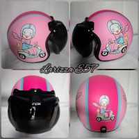 Helm bogo retro dewasa motif VESPA HIJAB