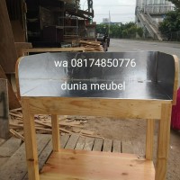 mija kompor meja aquarium full kayu