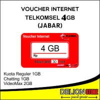 Voucher Data Vocher Kuota Vocer Telkomsel Simpati AS LOOP 4GB JABAR