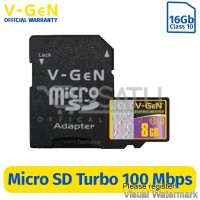 MMC Micro Sd Vgen 8gb class 10 turbo series + adaptor