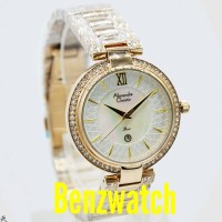 Jual KW Super Jam tangan wanita Alexandre Christie Fashion Gold High