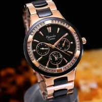 Jual KW Super JAM TANGAN WANITA ALEXANDRE CHRISTIE 2299 HITAM ROSE
