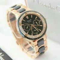 Jual KW Super Jam Tangan Alexandre Christie Wanita AC 2299 Rose Gold