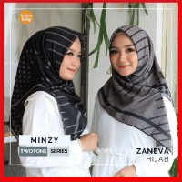 PREMIUM Kerudung Motif Jilbab Osd Hijab Voal Segi Empat Murah Minzy