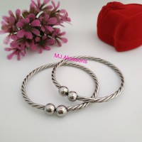 Gelang Monel Mundial Anak Dewasa Gelang Silver Stainless Anti Karat