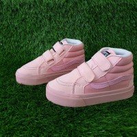 sepatu anak VANS OLD SKOOL HIGH PINK KIDS Tinggi