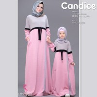 Gamis syari cantik couple ibu anak polos by shofiya fit xl