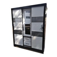 LEMARI PAKAIAN 3 PINTU SLIDDING MINIMALIS