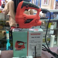 Mesin gergaji jigsaw kayu triplek murah M2200 MODERN M 2200 merah M