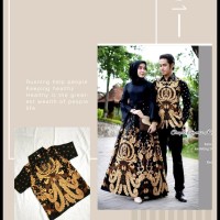 baju batik couple gamis keluarga anak muda modern modis untuk pesta