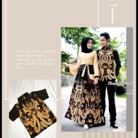 baju batik couple gamis keluarga anak muda modern modis untuk pesta