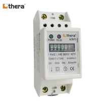 THERA TEM017-C Series, 2-Module DIN-Rail Single phase Energy/kWh Meter