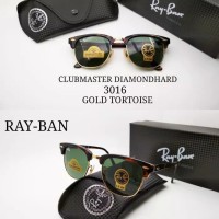 Kacamata sunglass Rayban clubmaster 3016 Diamond lensa kaca kw super