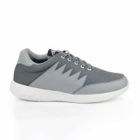 BRANDED Sepatu Olahraga Pria Jogging Lari Fitnes Empuk ORIGINAL BK Abu