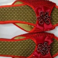 Sale Sandal Pengantin Wanita Tuk Sang Jit Khusus Warna Merah