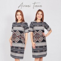 AIRANI dress batik tenun / party dress tenun pekalongan / tenun batik