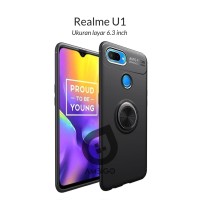 Ambigo Case Realme U1 ( 6.3 inch ) Ultimate Invisible Ring Kickstand