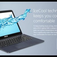 STOK TERBATAS Asus LAPTOP E402WA GA001T AMD E2-6110,4GB HDD 500GB 14''