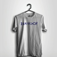 Kaos Hayoo Putihwhite Kaos Plesetan Logo Yahoo Kaos Humor Kaos Lu
