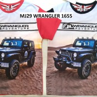 MJ29 JEEP WRANGLER 1655 KAOS ANAK LAKI PRINT MURAH KADO HADIAH