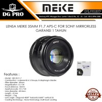 LENSA MEIKE 35MM F1.7 APS-C FOR SONY MIRRORLESS - SONY A6000-A5100-A7