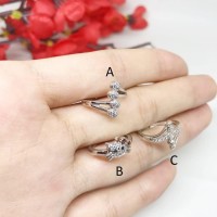 Cincin Anak Xuping Silver Lapis Emas Putih Mata - BR323 Berkualitas