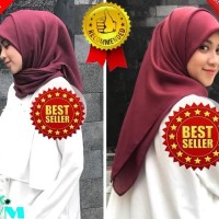 New Hijab Segi Empat Praktis Simple Paris Katun Voal Voil Katun Square