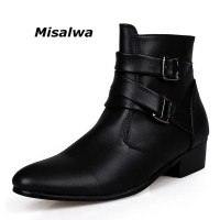 Sepatu Misalwa 2019 Gaya Inggris Pria Fashion Pergelangan Kaki Motor
