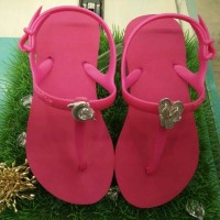 Sandal Popits Anak Slingback Fuschia