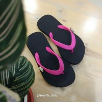 Sandal Popits Anak Black Fuschia