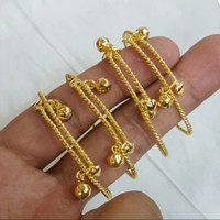 Gelang Lilit Kerincing Anak/Bayi Lapis Emas Isi 2